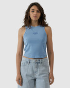 WOMENS SPLIT DECISION CURVE TANK TOP
