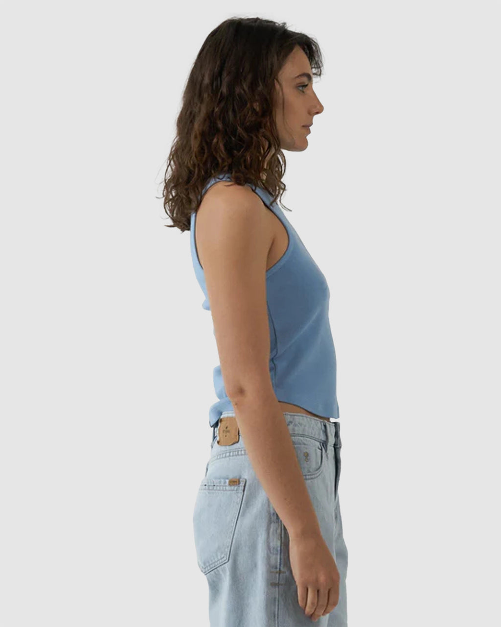 WOMENS SPLIT DECISION CURVE TANK TOP