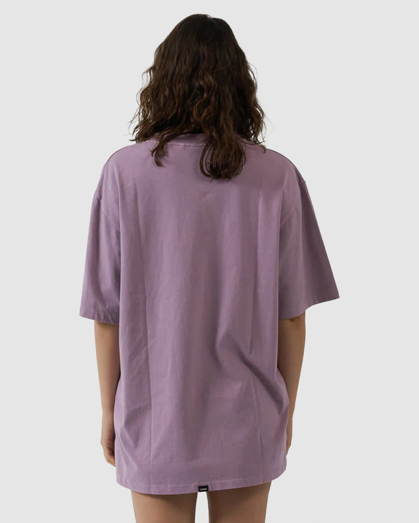 WOMENS INTERLOCK OVERSIZED T-SHIRT