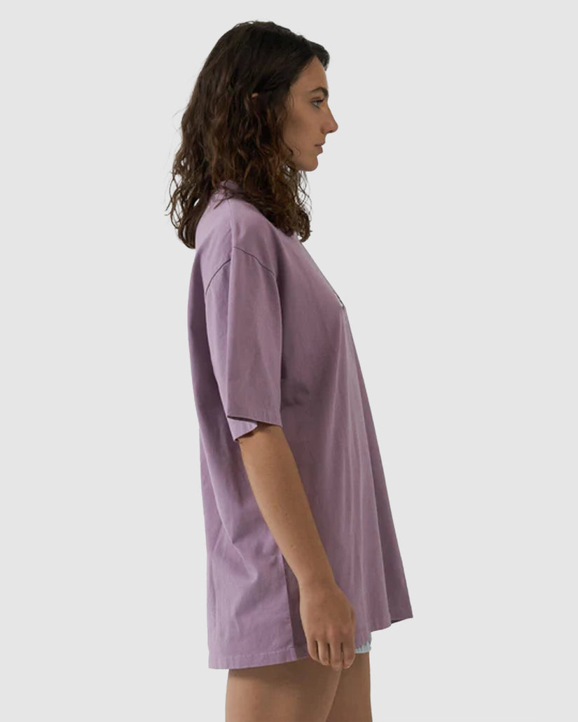 WOMENS INTERLOCK OVERSIZED T-SHIRT