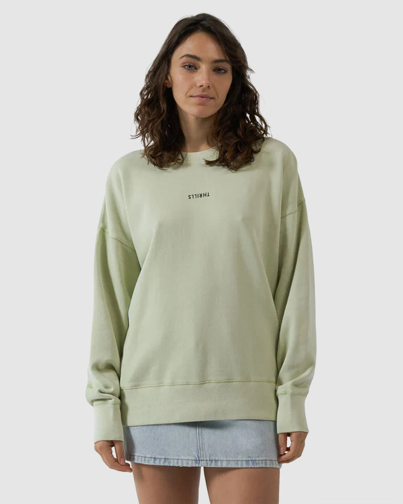 WOMENS MINIMAL THRILLS SLOUCH CREW
