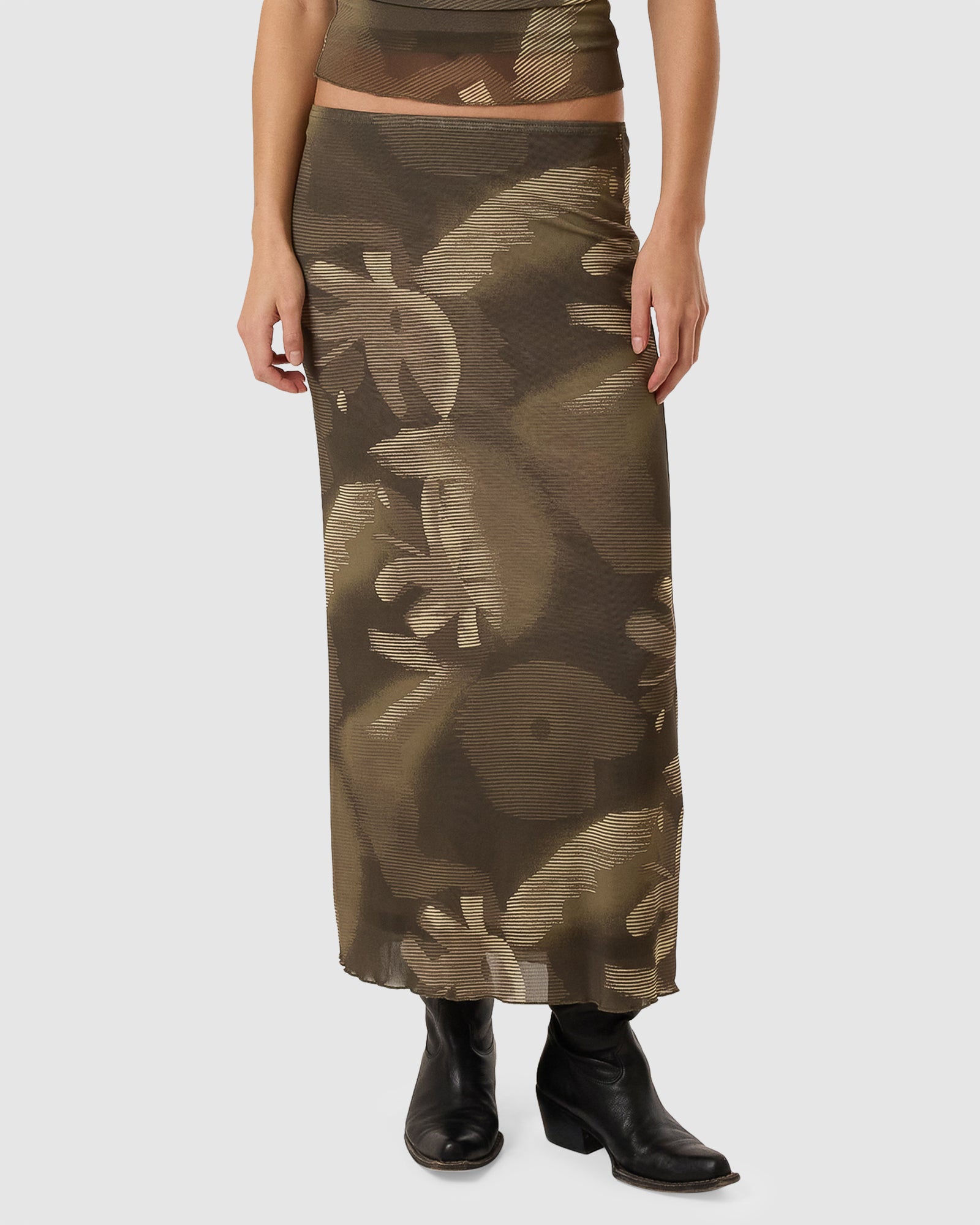 WOMENS FLORA HAZE MESH SKIRT Australia
