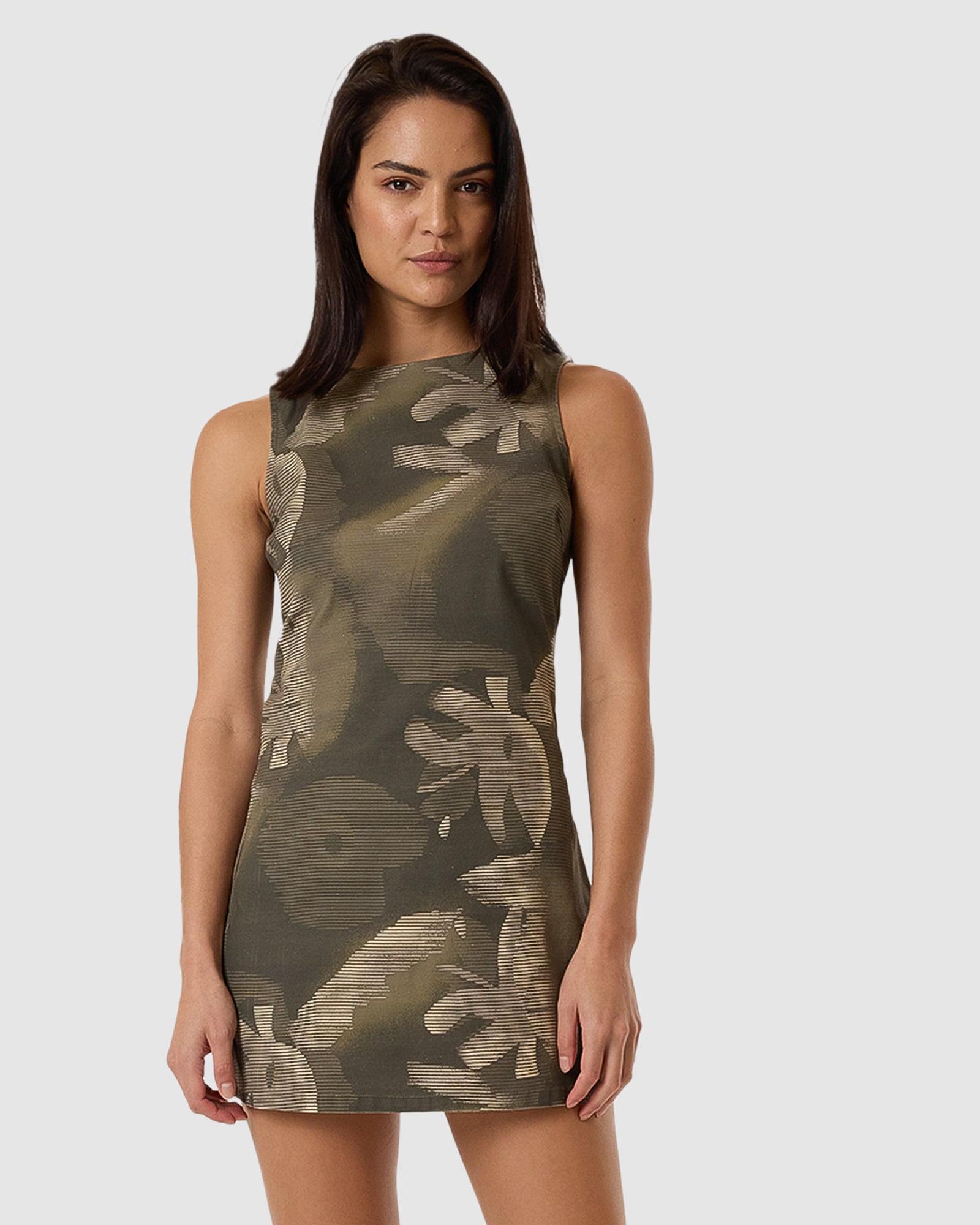 WOMENS FLORA HAZE SATEEN DRESS Australia