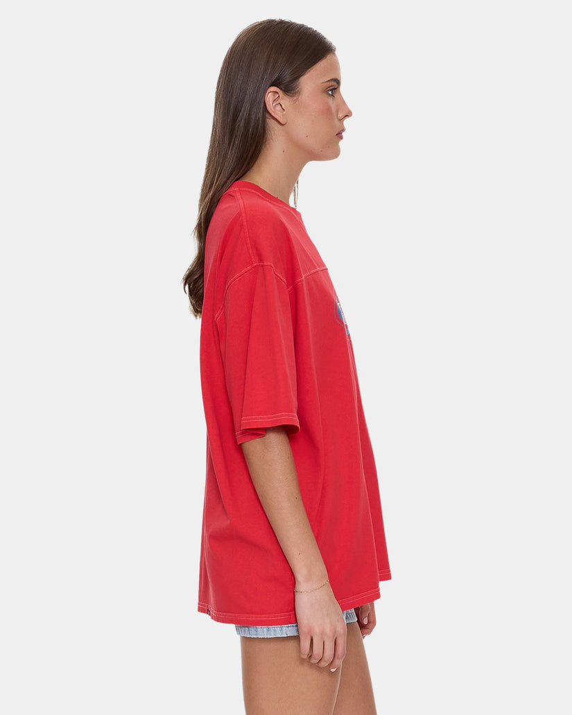 Womens Track Record Oversized T-Shirt