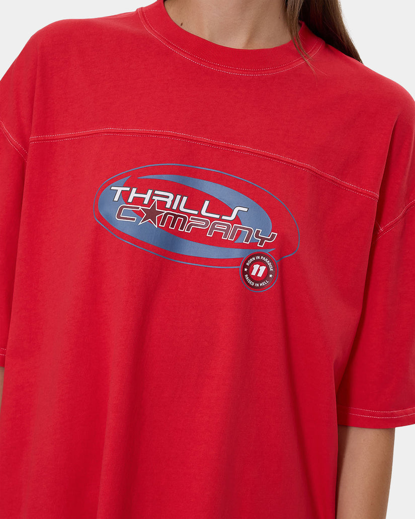 Womens Track Record Oversized T-Shirt