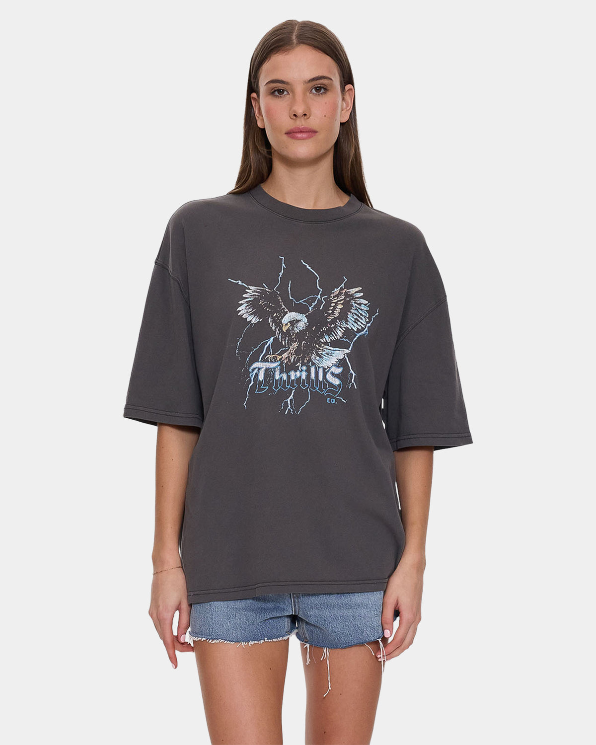 Womens Run For The Hills Oversized T-Shirt
