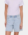 Womens Billie Low Rise Baggy Embro Denim Shorts