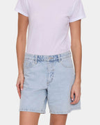 Womens Billie Low Rise Baggy Embro Denim Shorts