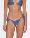 Womens Living Easy Eyelet String Bikini Bottom