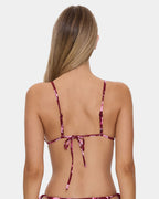 Womens Full Bloom Reversible Triangle Bikini Top