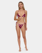 Womens Full Bloom Reversible Triangle Bikini Top