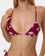 Womens Full Bloom Reversible Triangle Bikini Top