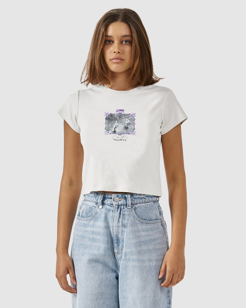 WOMENS EASY LISTENING MINI T-SHIRT