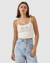 WOMENS INLAY CROP BOUND TANK TOP