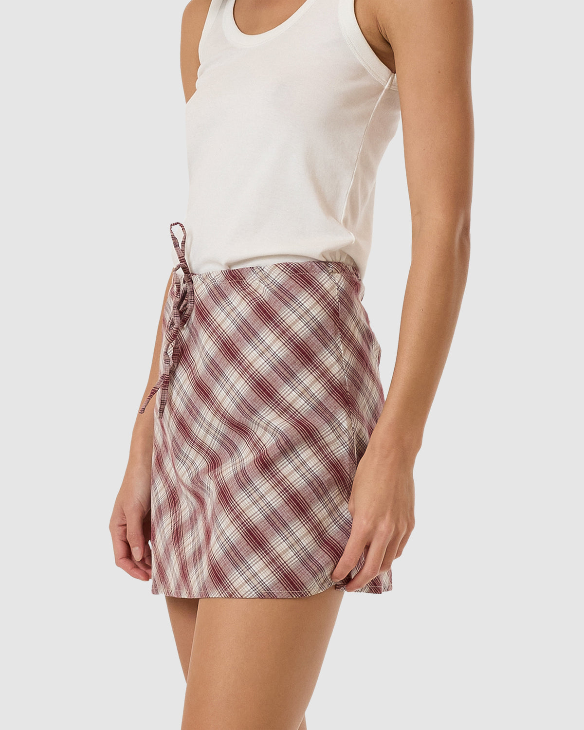 WOMENS GOOD TURN BIAS MINI SKIRT