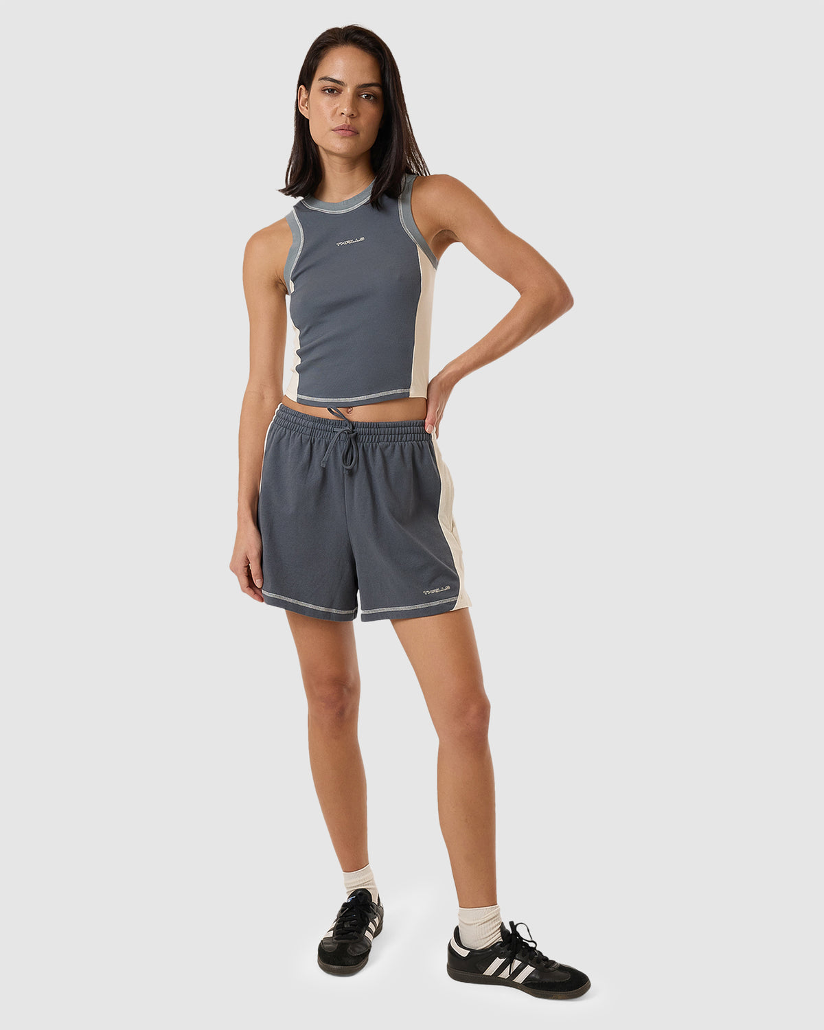 WOMENS GRIP JERSEY ELASTIC WAIST SHORTS