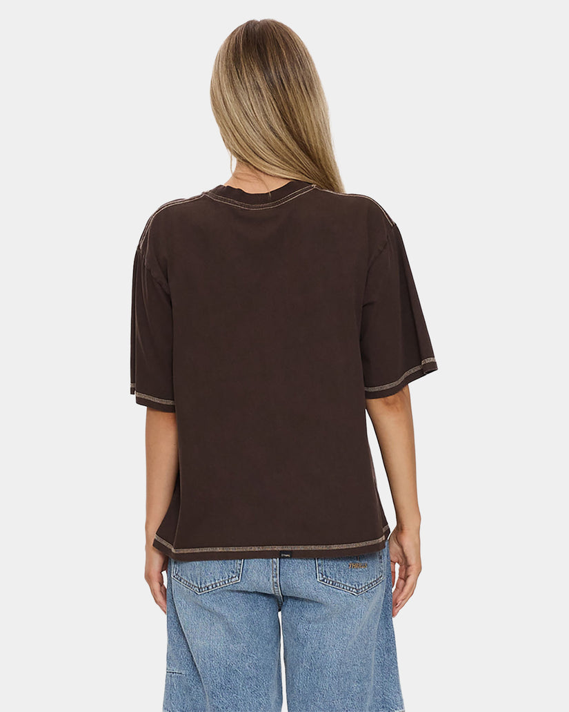 Womens Thrills Workwear Square T-Shirt