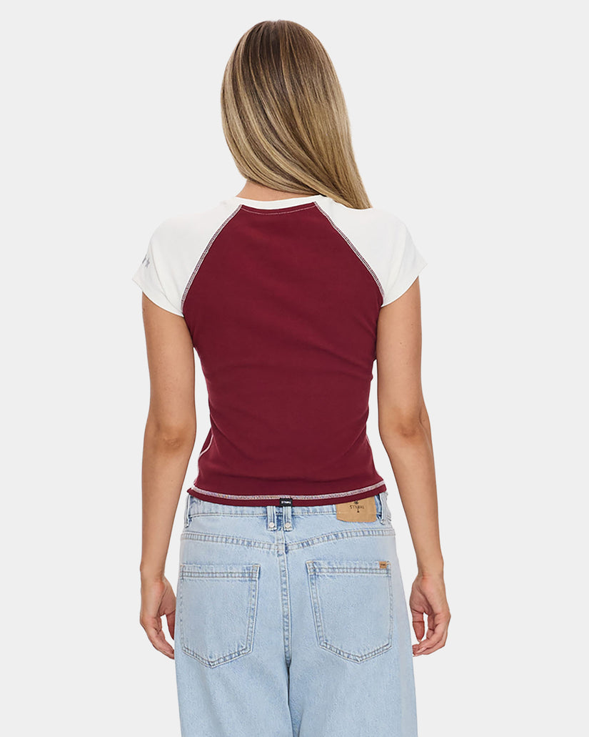 Womens Playing For Keeps Raglan T-Shirt