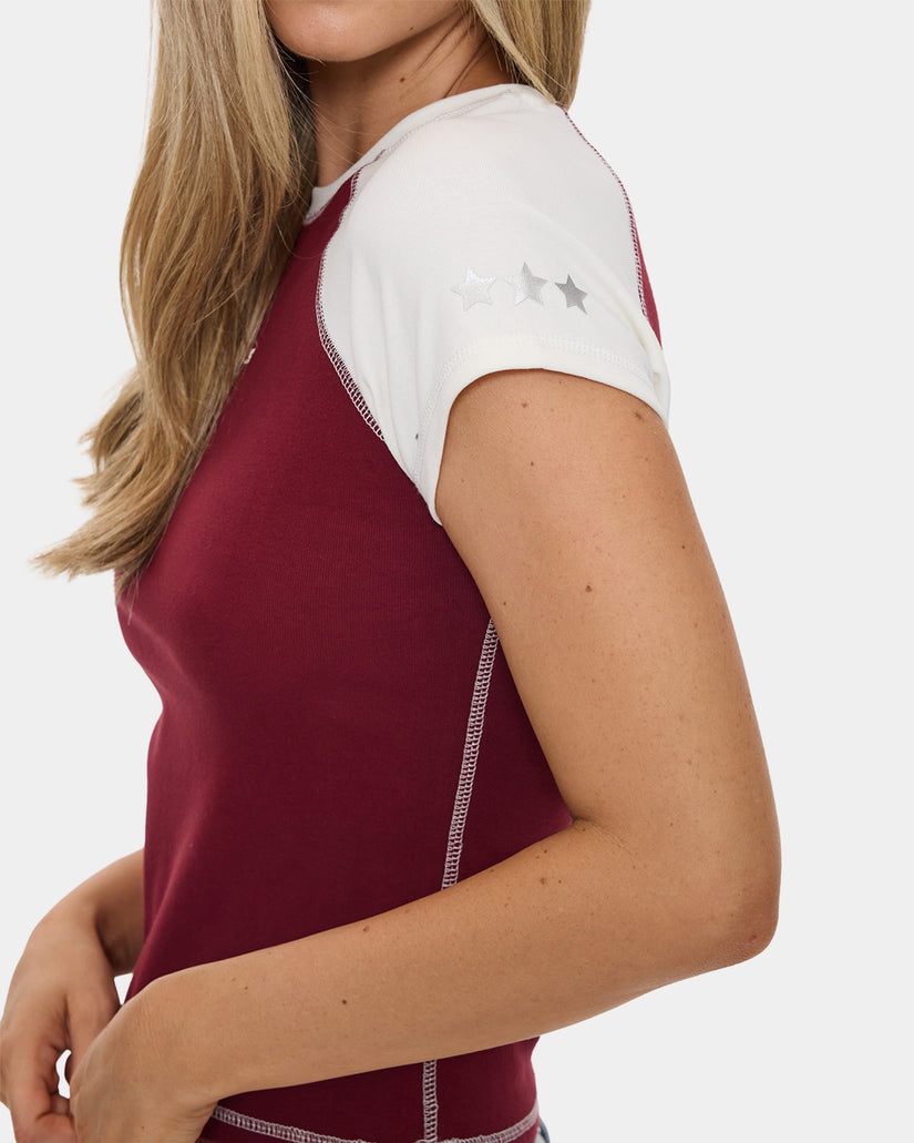 Womens Playing For Keeps Raglan T-Shirt