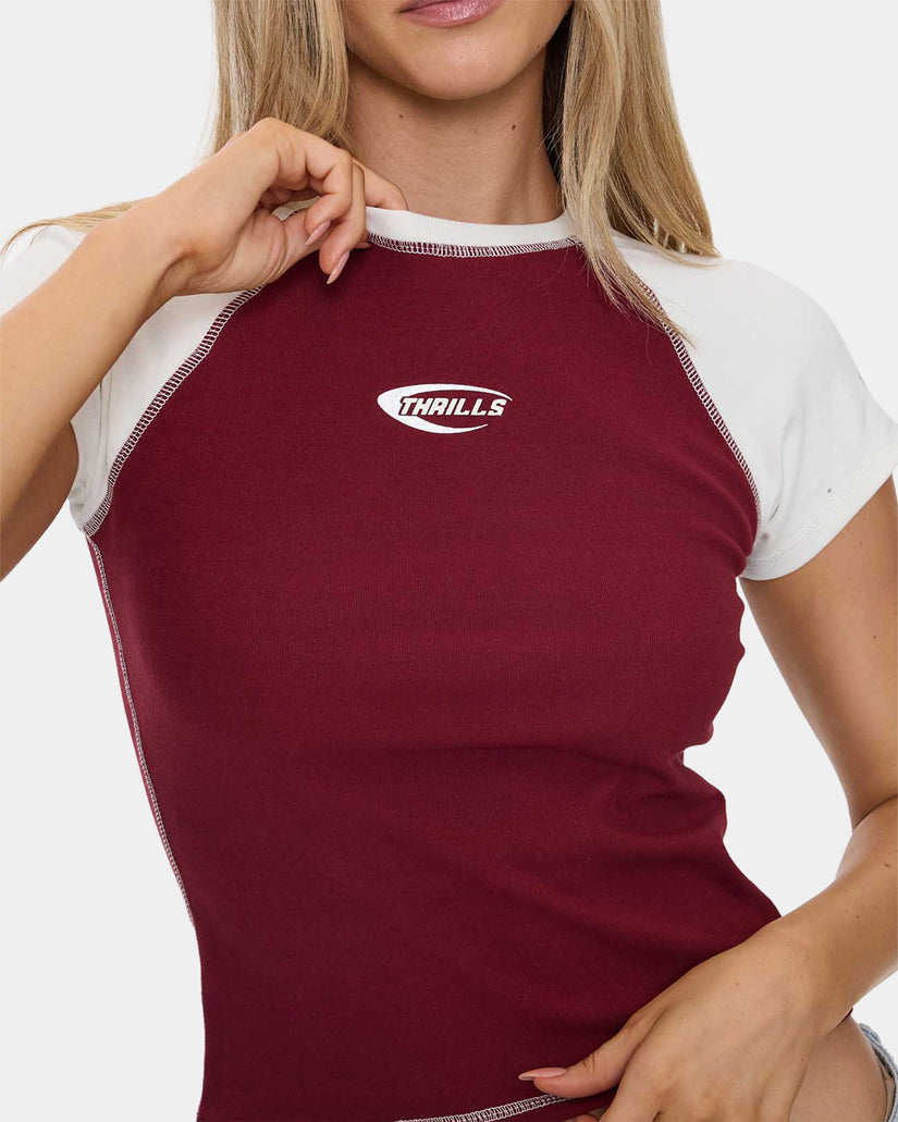 Womens Playing For Keeps Raglan T-Shirt