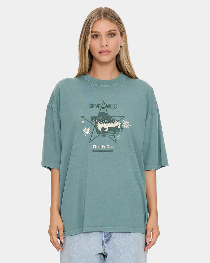 Womens Drive Me Wild Oversized T-Shirt