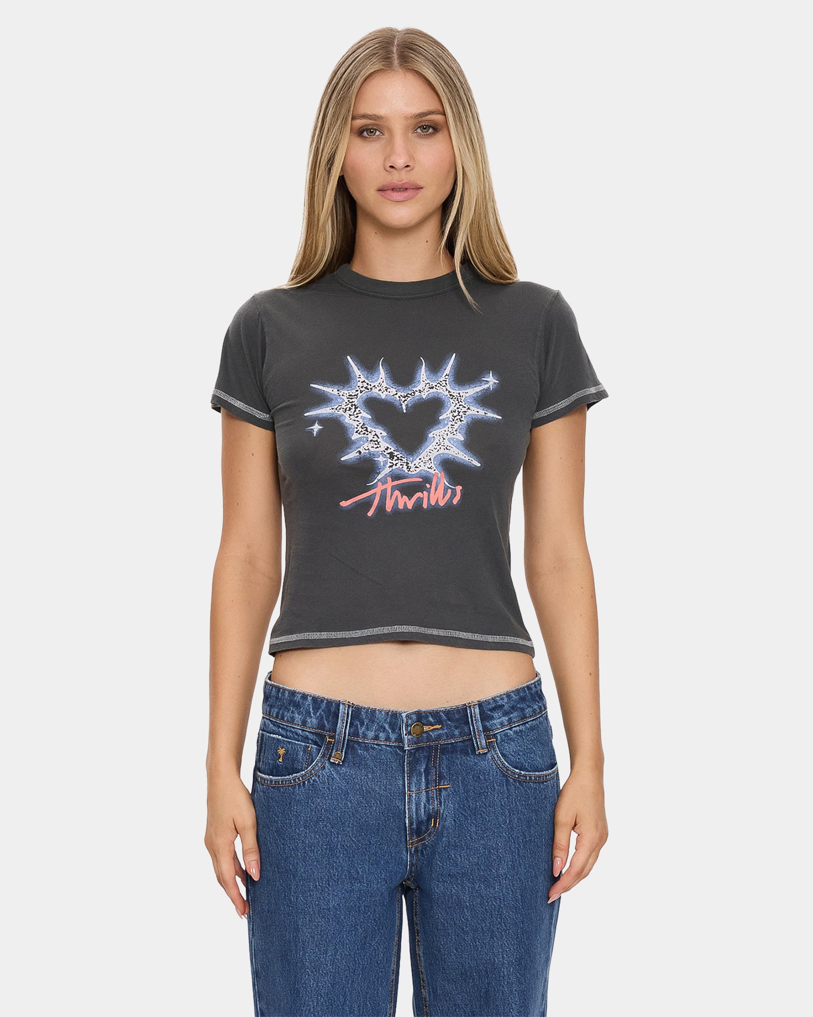 Womens Burning Hearts T-Shirt