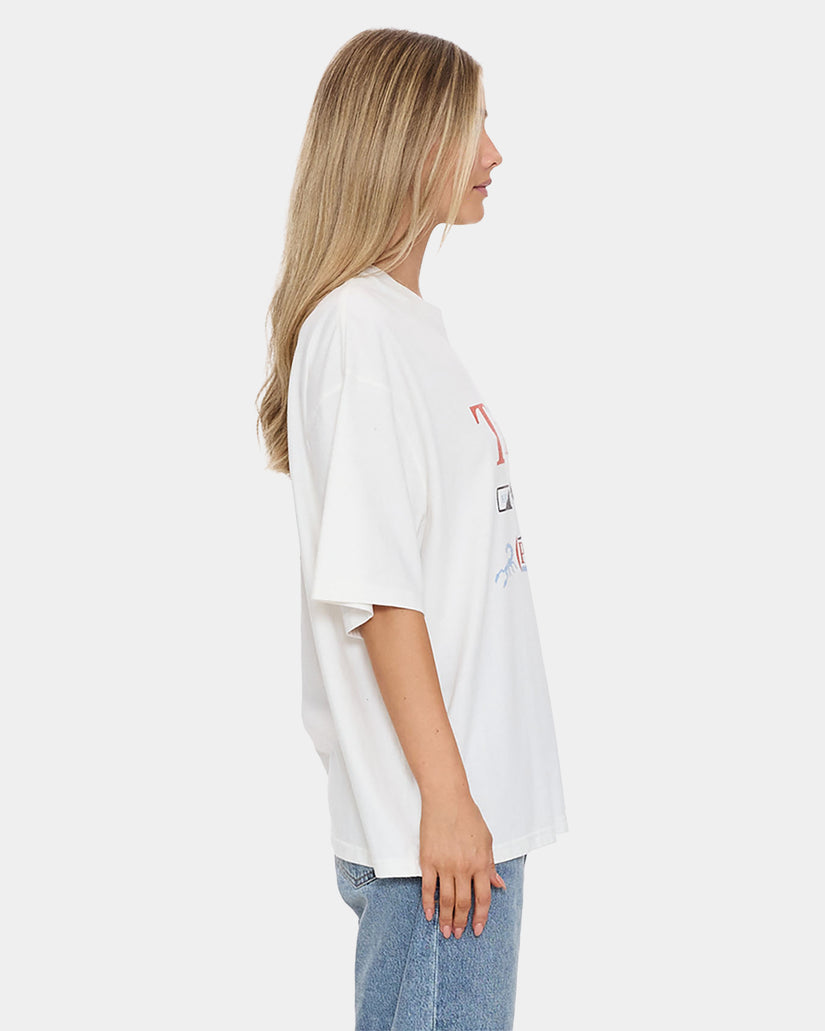 Womens Touch The Sky Oversized T-Shirt