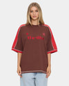 Womens Hot Short Panelled Oversized T-Shirt