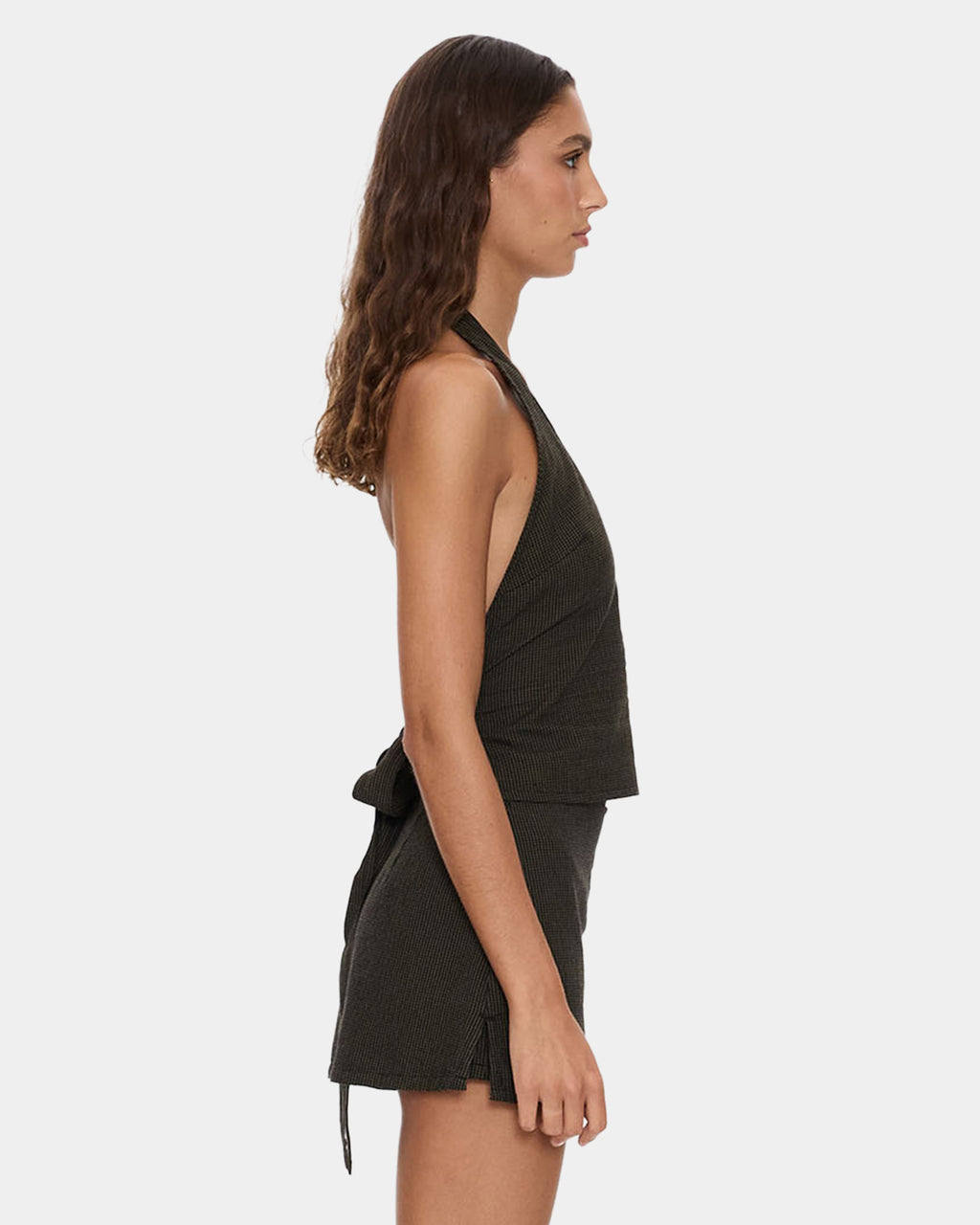Womens Lost Control Halter Tank Top