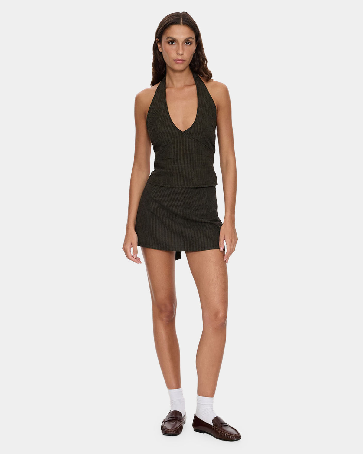 Womens Lost Control Halter Tank Top