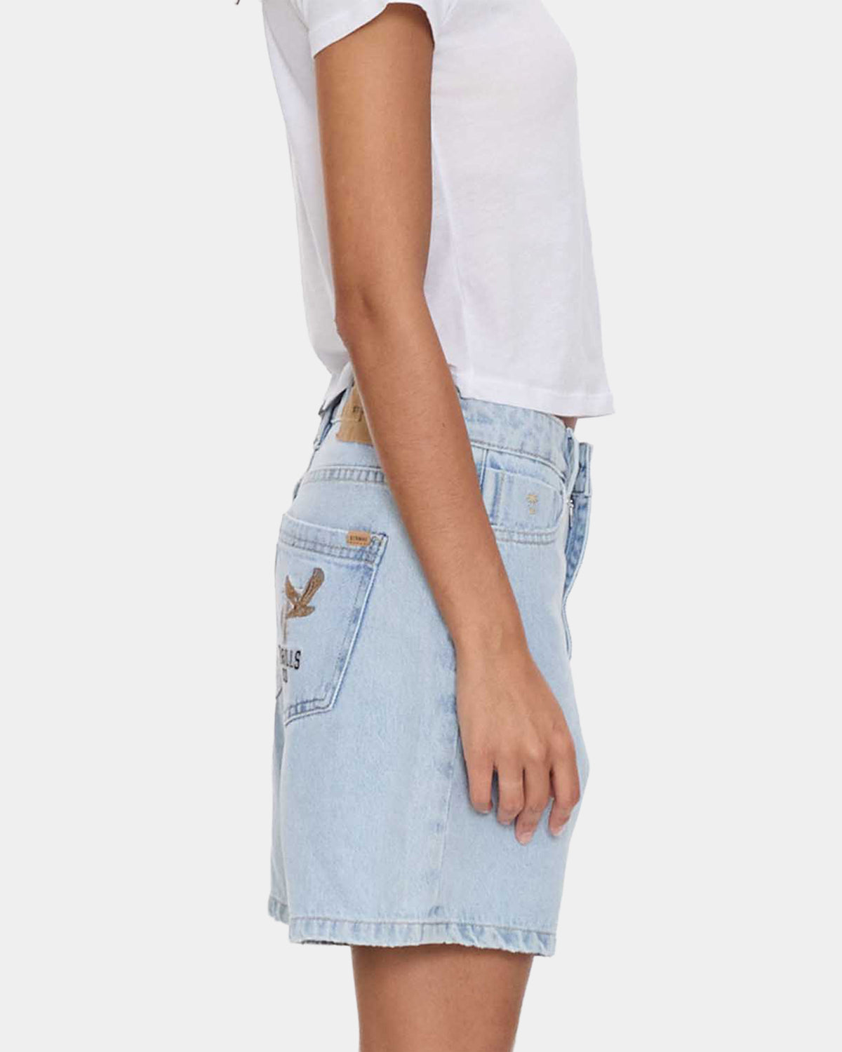 Womens Billie Low Rise Baggy Denim Shorts