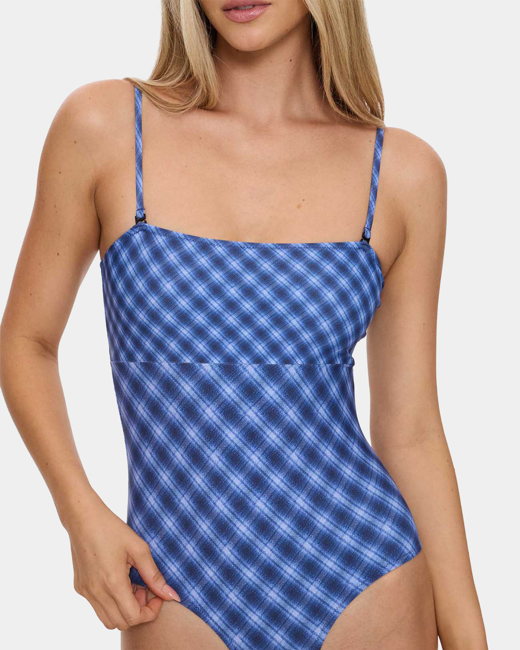 Womens High Speed Check String One Piece