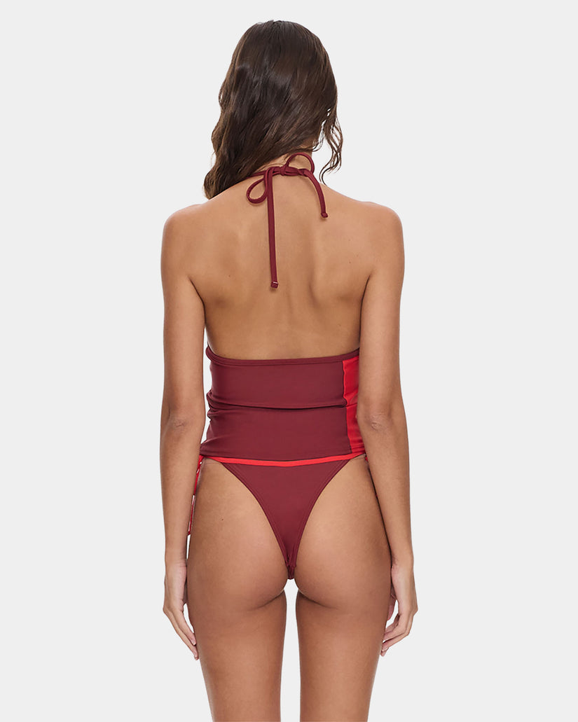 Womens Flash Back Halter Tank Top