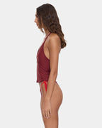 Womens Flash Back Halter Tank Top