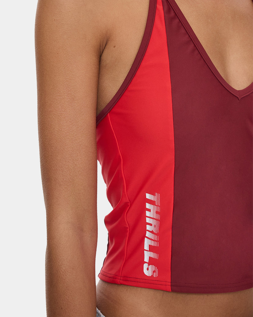 Womens Flash Back Halter Tank Top