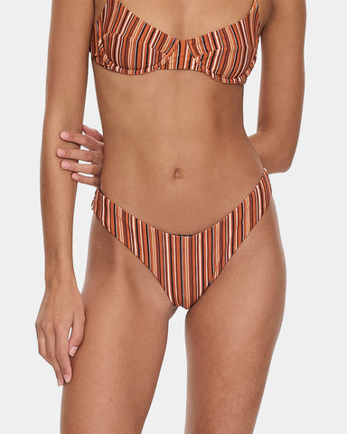 Womens Aftersun Stripe Classic Bikini Bottom