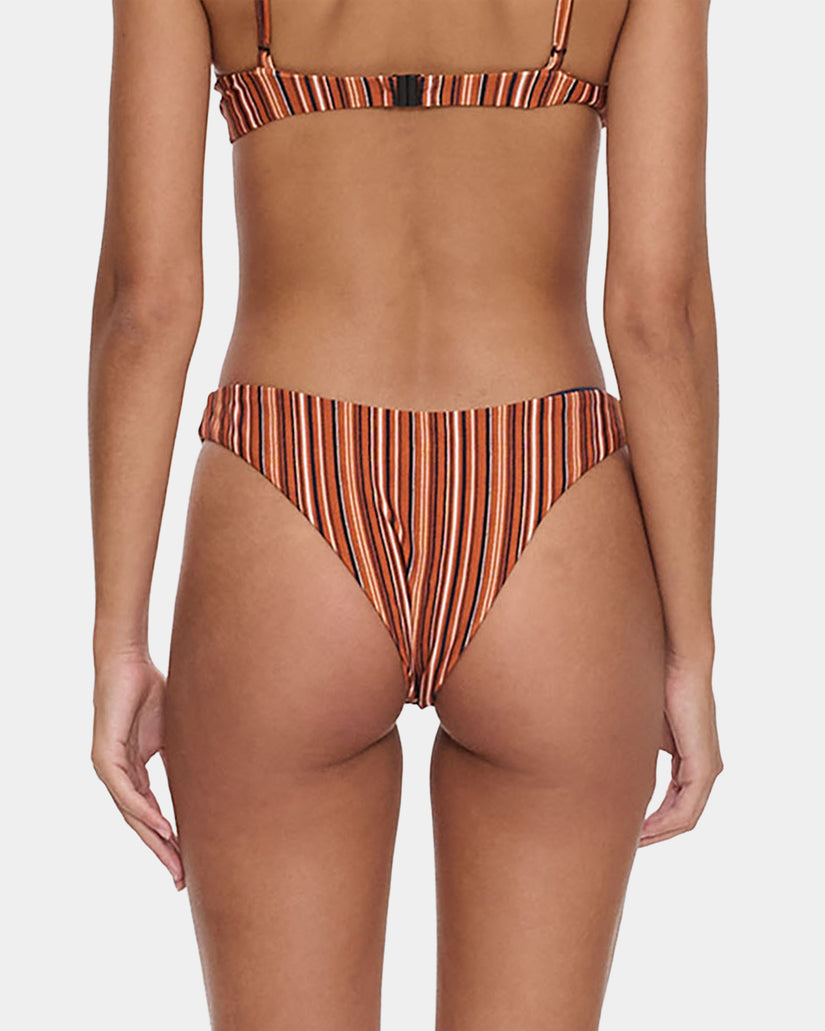 Womens Aftersun Stripe Classic Bikini Bottom