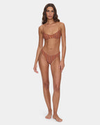 Womens Aftersun Stripe Classic Bikini Bottom