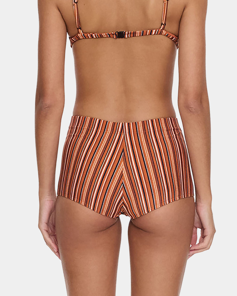Womens After Sun Stripe Boy Leg Bikini Bottom