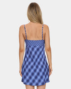 Womens High Speed Check Mini Dress