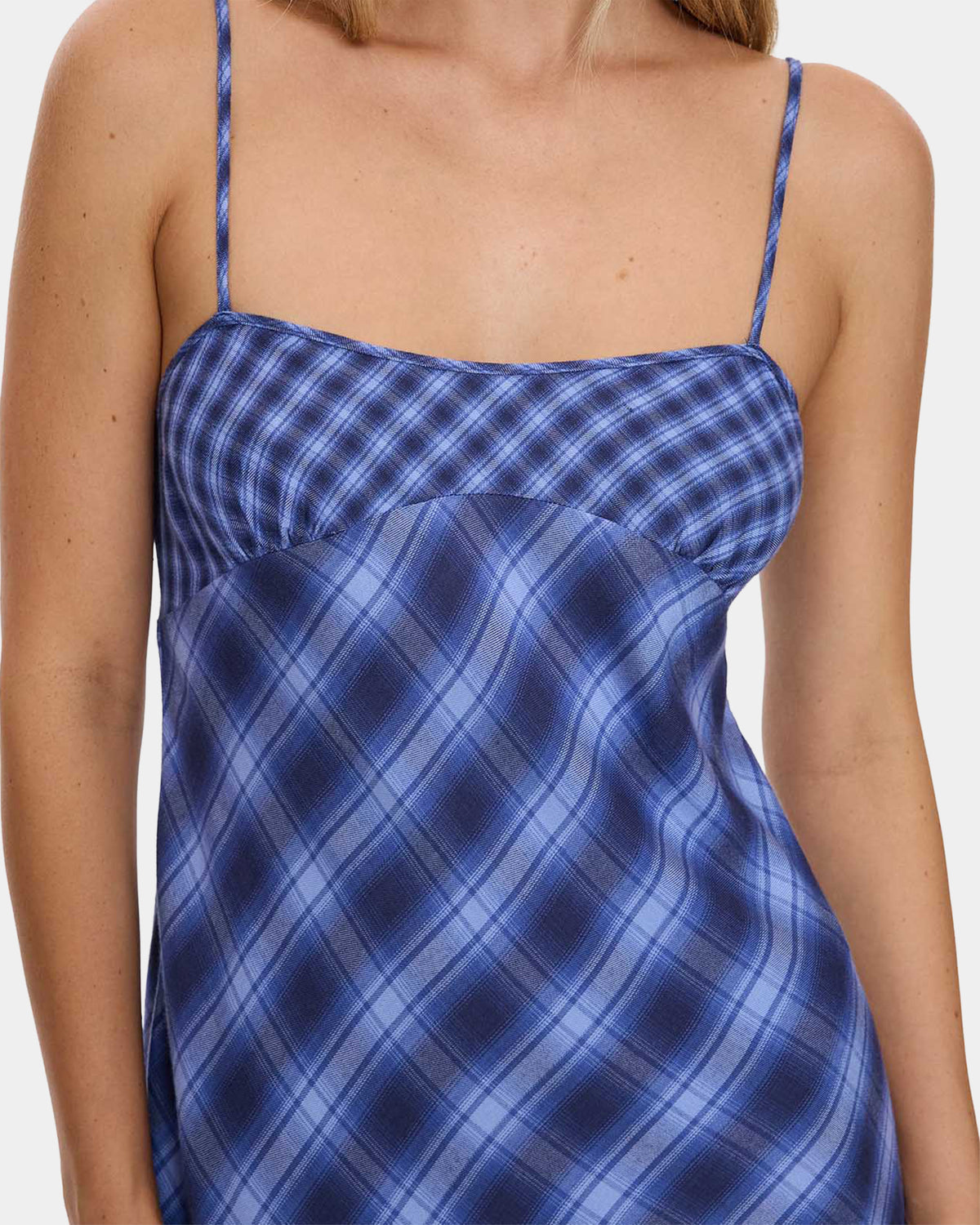 Womens High Speed Check Mini Dress