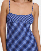 Womens High Speed Check Mini Dress