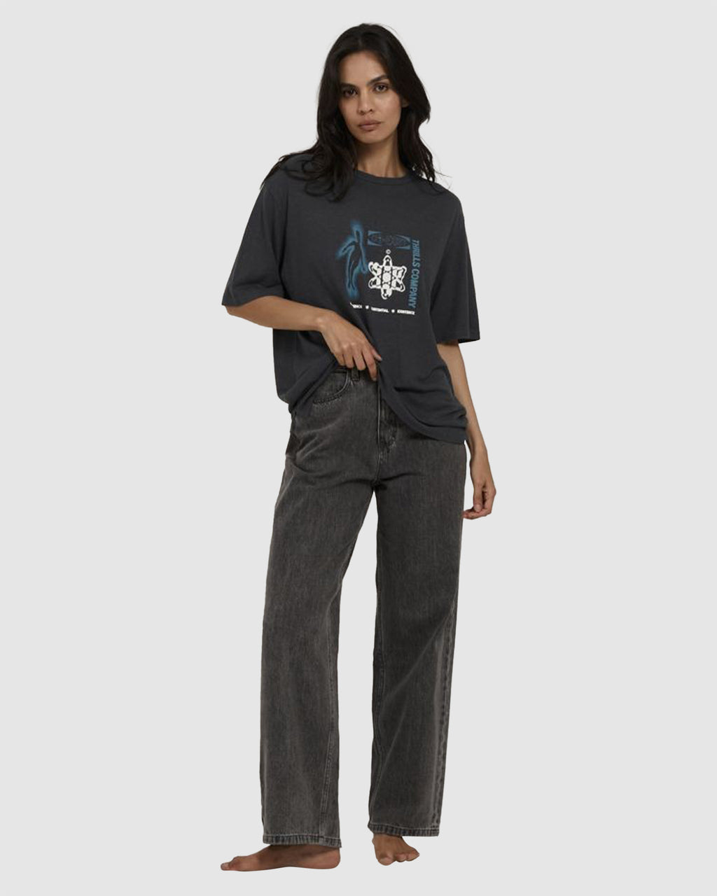 WOMENS EUPHORIC CO-EXISTENCE HEMP BOX T-SHIRT