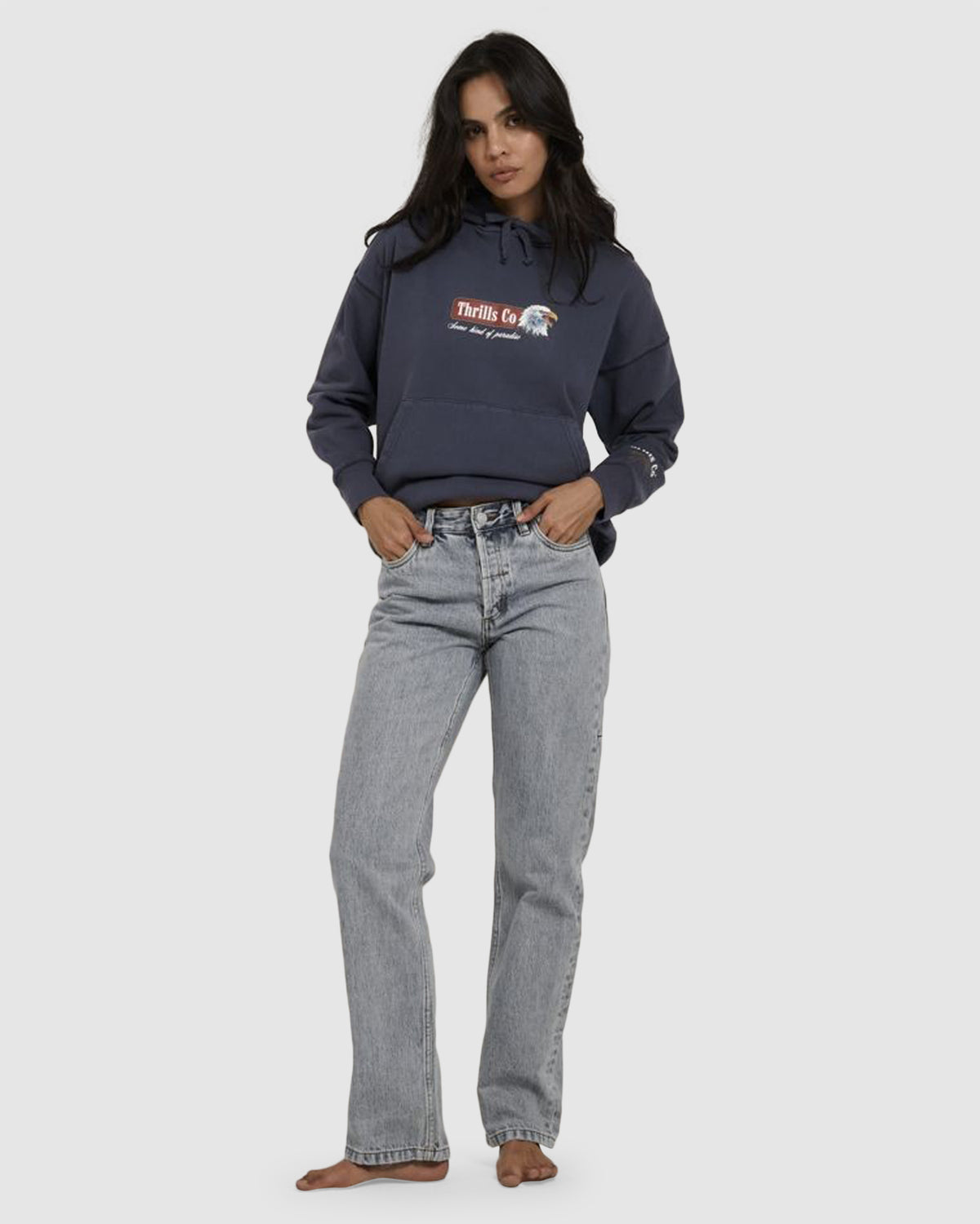 WOMENS HEAVY STRENGTH FLEECE HOODIE