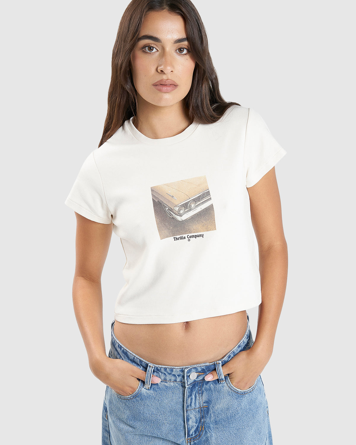 WOMENS OLD AND GOLD MINI T-SHIRT