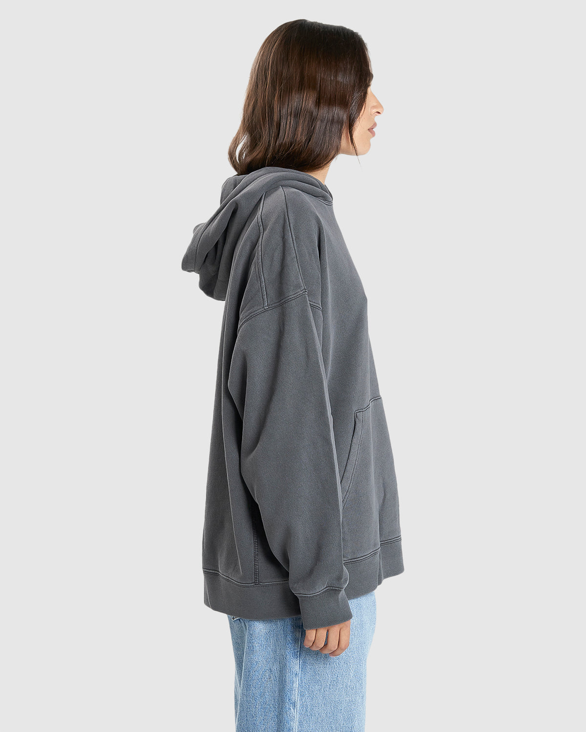 WOMENS BUILT FOR SPEED COCOON PANEL PULLOVER HOODIE