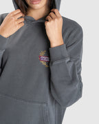 WOMENS BUILT FOR SPEED COCOON PANEL PULLOVER HOODIE
