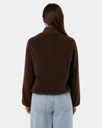 Womens Warm Down Polar Fleece Jumper