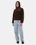 Womens Warm Down Polar Fleece Jumper