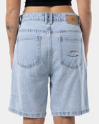 Womens Reagan Fortune Favours Slouch Denim Shorts